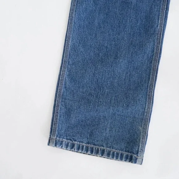 Vintage 91' Nevada Dungaree Carhartt Style Blue  Denim Jeans Size 30x32 - Picture 8 of 15